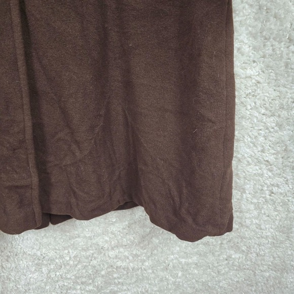 Vintage Utex Jacket Womens 10 Brown Button Up Wool Cashmere Removable Fur Earthy - Picture 2 of 14